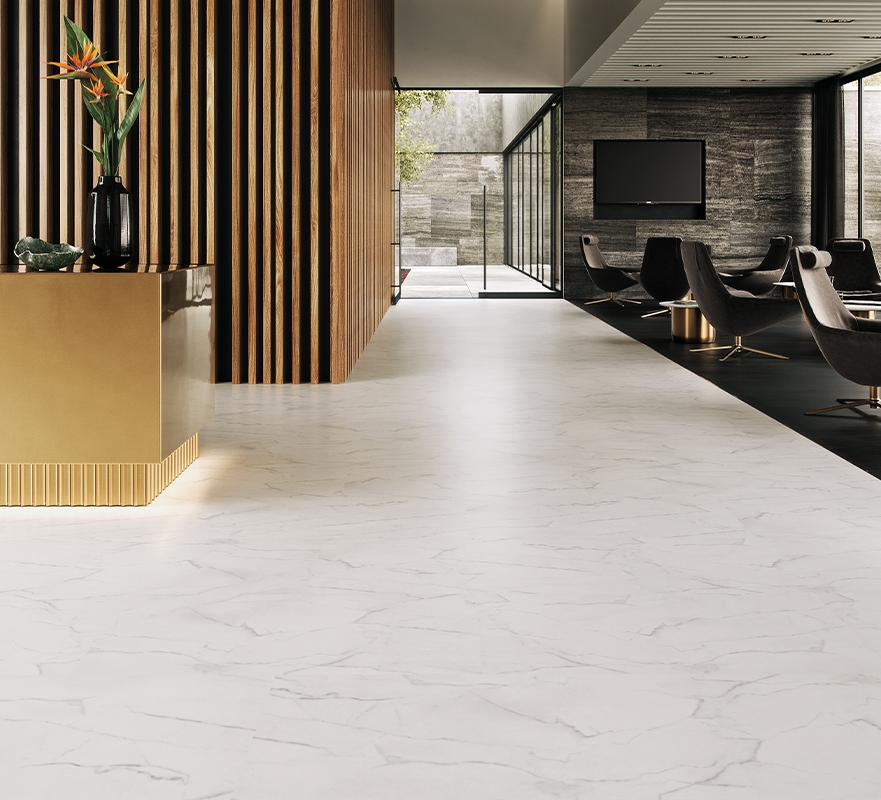 Find the sophisticated look of marble and stone while also caring for the planet and indoor air quality with Tile by Purline